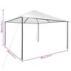 vidaXL Gazebo 4x4x3 m White 180 g/m²
