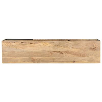 vidaXL TV Cabinet 130x30x45 cm Rough Mango Wood