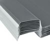 vidaXL Roof Panels 12 pcs Galvanised Steel Grey