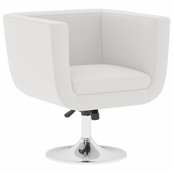 vidaXL Bar Chairs 2 pcs White Faux Leather