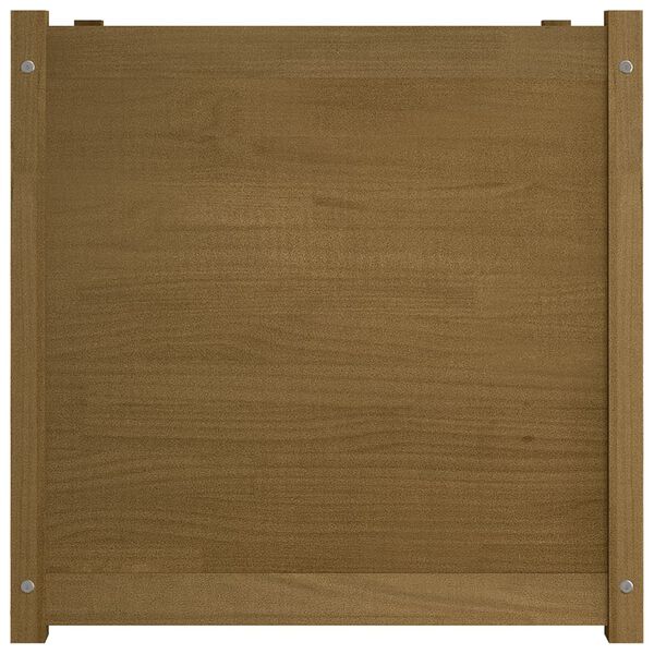 vidaXL Garden Planter Honey Brown 70x70x70 cm Solid Pinewood