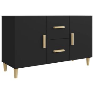 vidaXL Sideboard | Black | Engineered wood | Medium | Sideboard | Rectangular