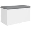 vidaXL Storage Bench White 82x42x45 cm Engineered Wood