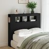 vidaXL LED Headboard Black 120x18.5x103.5 cm Engineered Wood