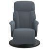 vidaXL Recliner Chair with Footrest Dark Grey Velvet