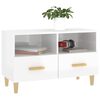 vidaXL TV Cabinet High Gloss White 80x36x50 cm Engineered Wood