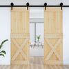 vidaXL Door NARVIK Natural 70 x 210 cm Solid Pine Wood