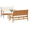 vidaXL Garden Sofa Set 3 pcs Brown 120 x 65.5 x 79 cm