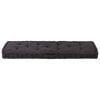 vidaXL Pallet Floor Cushion Cotton 120x40x7 cm Black