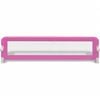 vidaXL Toddler Safety Bed Rail 2 pcs Pink 150x42 cm
