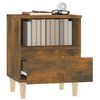 vidaXL Bedside Cabinets 2 pcs Smoked Oak 40x35x50 cm