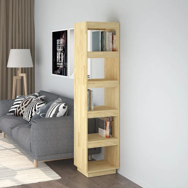 vidaXL Book Cabinet/Room Divider 40x35x167 cm Solid Pinewood
