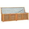 vidaXL Garden Storage Box with Bag 200x50x55 cm Solid Wood Teak