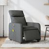 vidaXL Electric Massage Recliner Chair Dark Grey Fabric