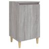 vidaXL Bedside Cabinet Grey Sonoma 40x35x70 cm Engineered Wood