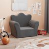vidaXL Kids' Sofa Anthracite Soft Plush