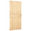 vidaXL Sliding Door with Hardware Set 100x210 cm Solid Wood Pine