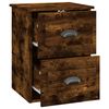vidaXL Wall-mounted Bedside Cabinets 2 pcs Smoked Oak 41.5x36x53cm