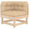vidaXL 6 Piece Garden Lounge Set with Cushions Solid Wood