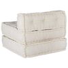 vidaXL Modular Sofa Unit Cream 70x70x54 Fabric