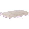 vidaXL Pallet Sofa Cushion Cream 120 x 80 x 12 cm Fabric