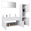 vidaXL Bathroom Furniture Set White Engineered Wood