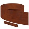 vidaXL Lawn Edging 4 pcs 450 x 25 cm Weathering Steel Rusty