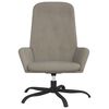 vidaXL Relaxing Chair Light Grey Velvet