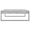 vidaXL Coffee Table Concrete Grey 100x100x35 cm Engineered Wood