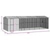 vidaXL Bird Cage Anthracite 860 x 310 x 247 cm Galvanised Steel