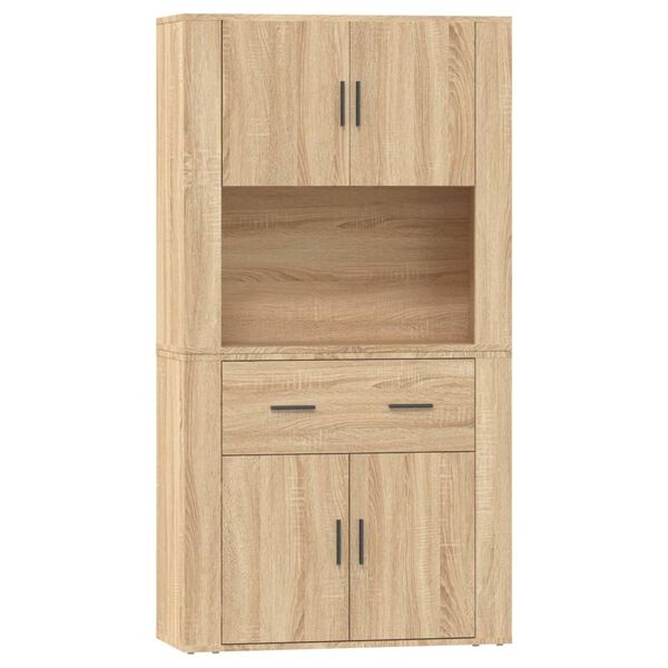 vidaXL Highboard Sonoma Oak Engineered Wood