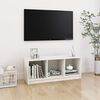 vidaXL TV Cabinet White 104x33x41 cm Solid Pinewood