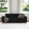 vidaXL 3-Seater Sofa Black 180 cm Fabric