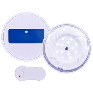 vidaXL Pool Lamp | White | Plastic | Small | Remote control | Pool Lamp | Round
