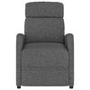 vidaXL Stand up Massage Chair Dark Grey Fabric