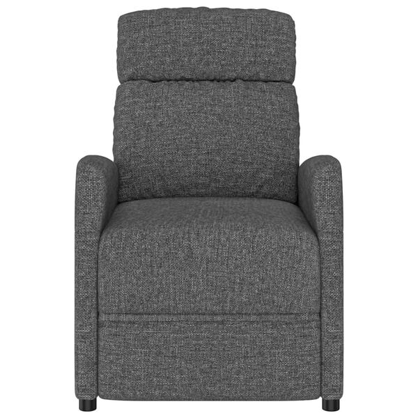 vidaXL Stand up Massage Chair Dark Grey Fabric