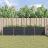 vidaXL Planter Anthracite 385 x 100 x 75 cm Galvanised Steel