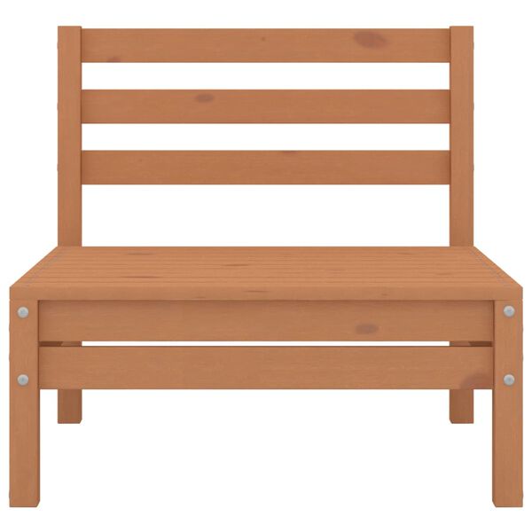 vidaXL 8 Piece Garden Lounge Set Honey Brown Solid Pinewood