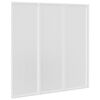 Shower Bath Screen Wall 141 x 132 cm 3 Panels Foldable