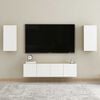 vidaXL TV Cabinets 2 pcs White and Sonoma Oak 30.5x30x60 cm Engineered Wood