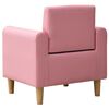 vidaXL Children Sofa Pink Faux Leather