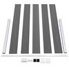 vidaXL Garden Fence WPC 180x105 cm Grey