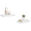 vidaXL Floating Wall Shelves 2 pcs White 40x23x3.8 cm MDF