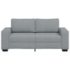 vidaXL 2-Seater Sofa Light Grey 140 cm Fabric