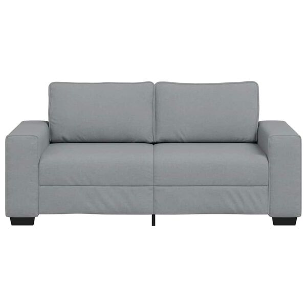 vidaXL 2-Seater Sofa Light Grey 140 cm Fabric