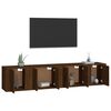 vidaXL 4 Piece TV Cabinet Set Brown Oak Engineered Wood