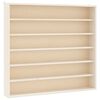 vidaXL Wooden Collector's Display Case with 6 Shelves 60x8,5x55cm