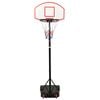 vidaXL Basketball Stand White 216-250 cm Polyethene