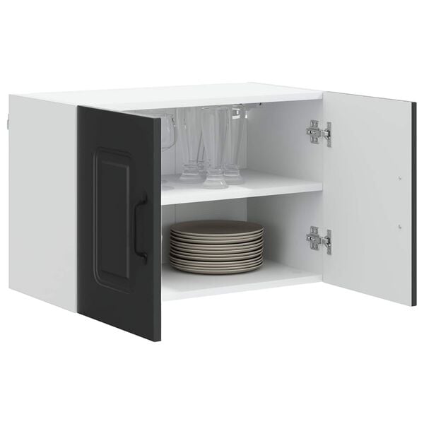 vidaXL Kitchen Cabinet with Storage Kalmar 2 pcs Black 60 x 31 x 40 cm