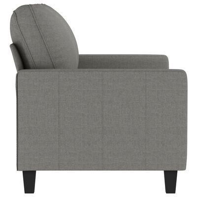 vidaXL 2-Seater Sofa Dark Grey 120 cm Fabric